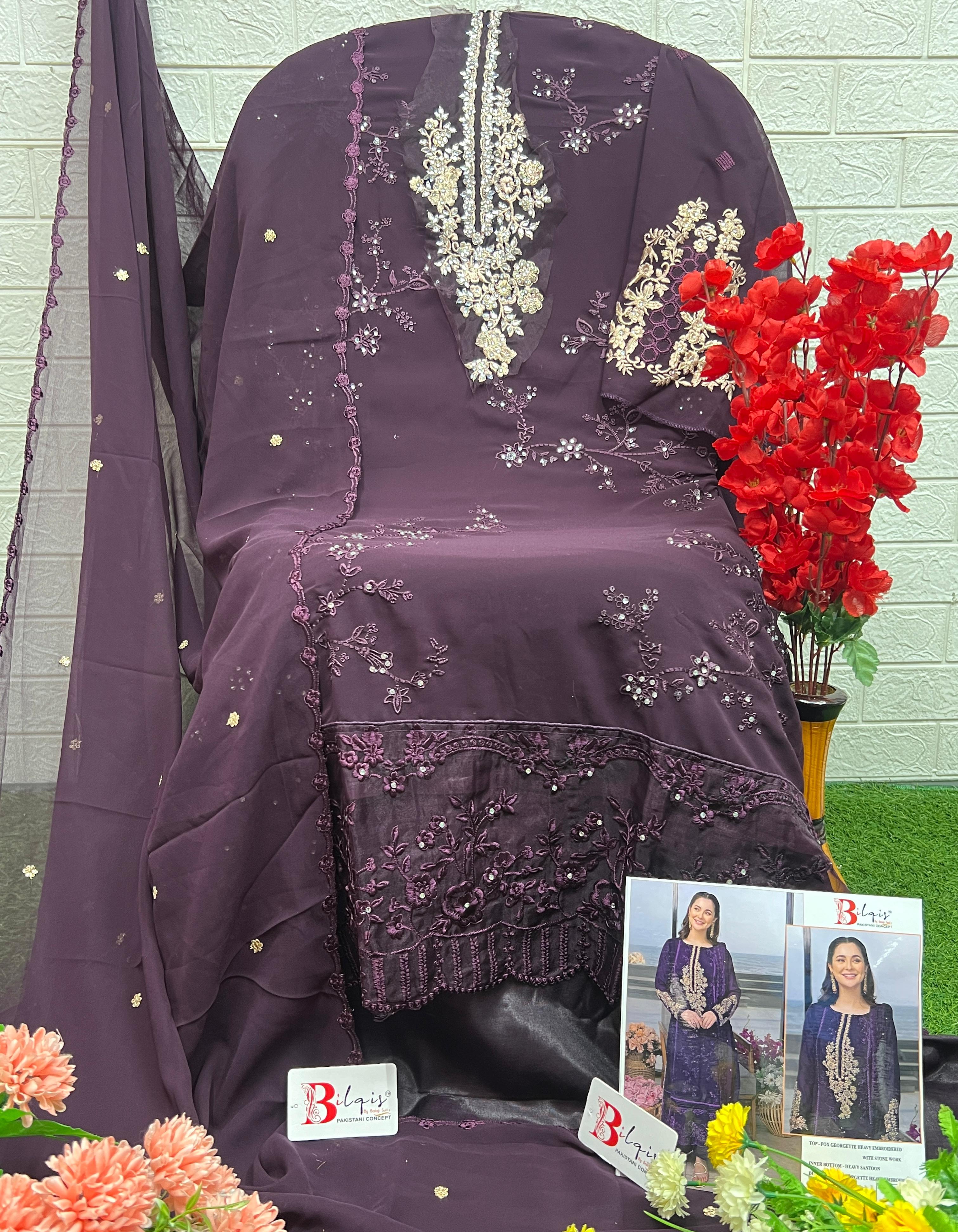 BILQIS B 24 E PAKISTANI SALWAR SUITS IN INDIA