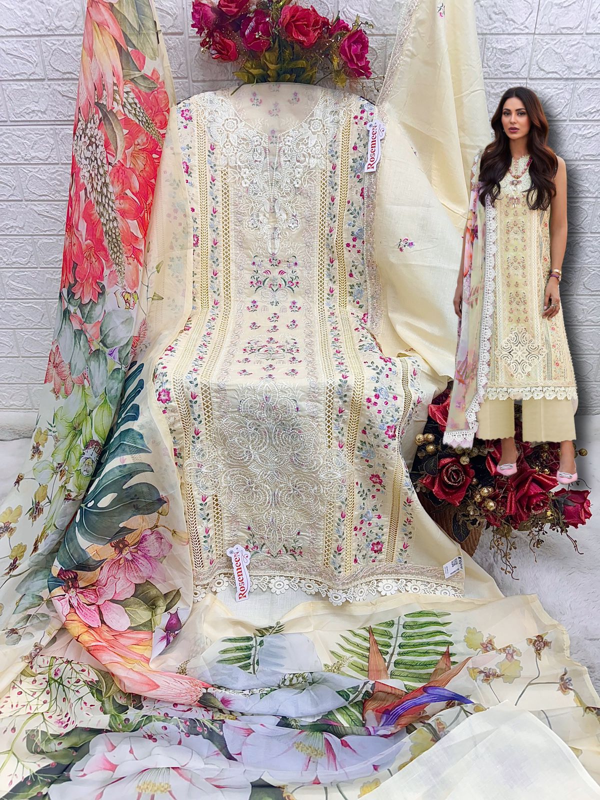 FEPIC C 1812 B ROSEMEEN PAKISTANI SUITS