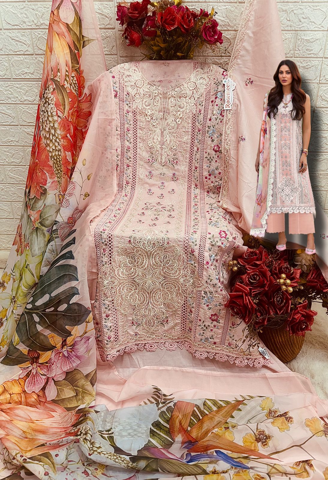 FEPIC C 1812 C ROSEMEEN PAKISTANI SUITS