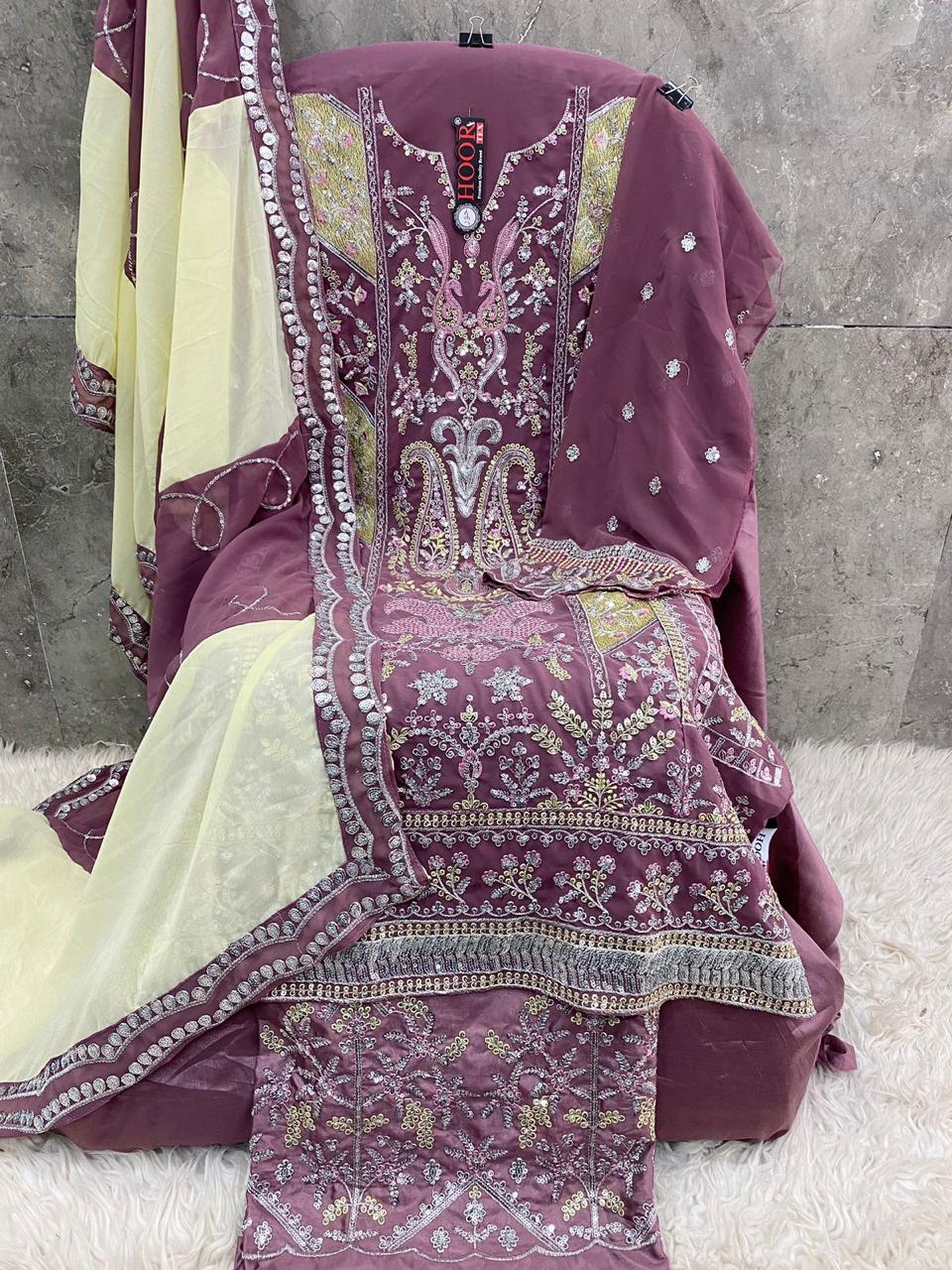 HOOR TEX H 251 PAKISTANI SUITS WHOLESALE