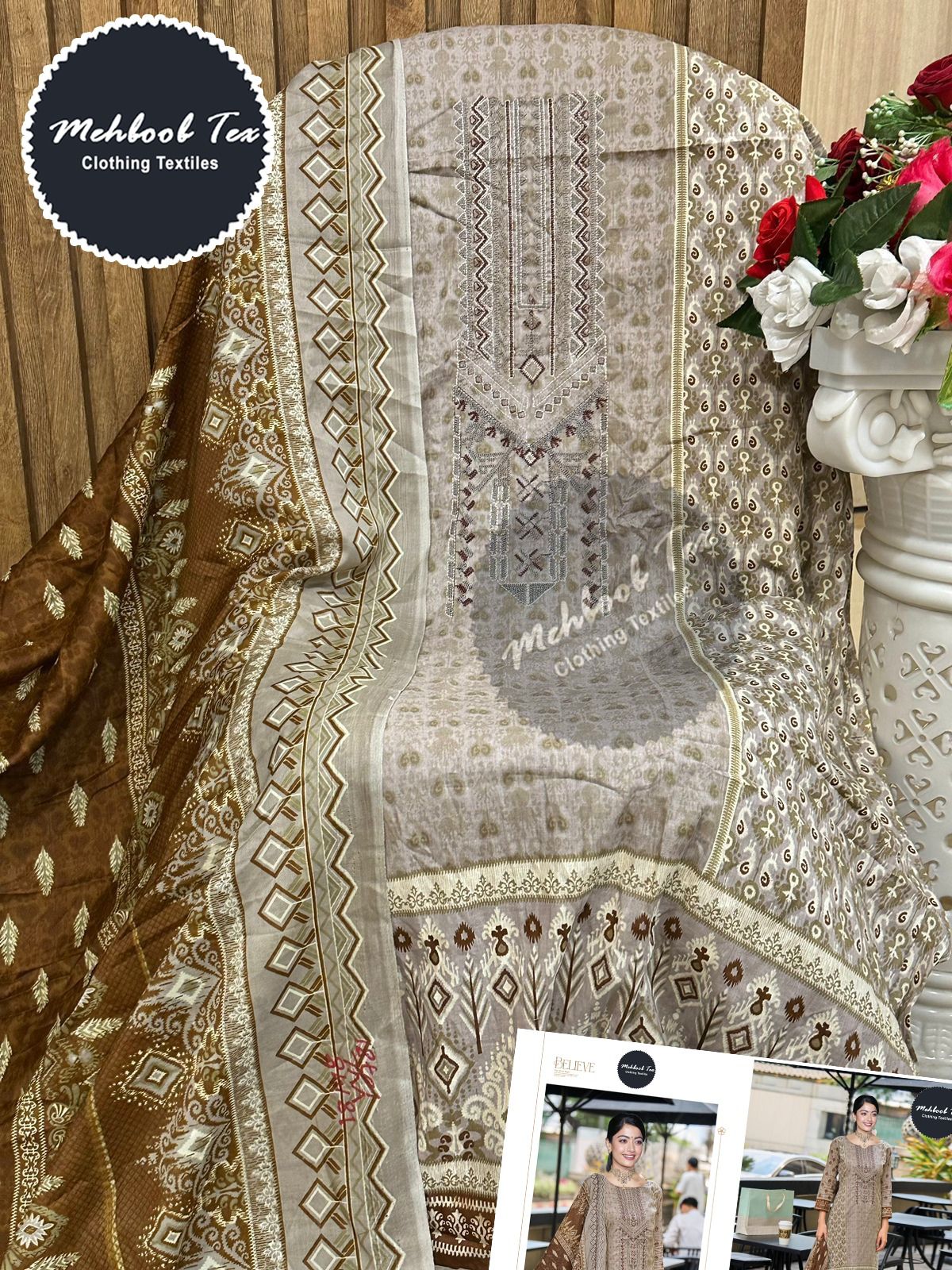 MEHBOOB TEX 1364 COTTON PAKISTANI SUITS