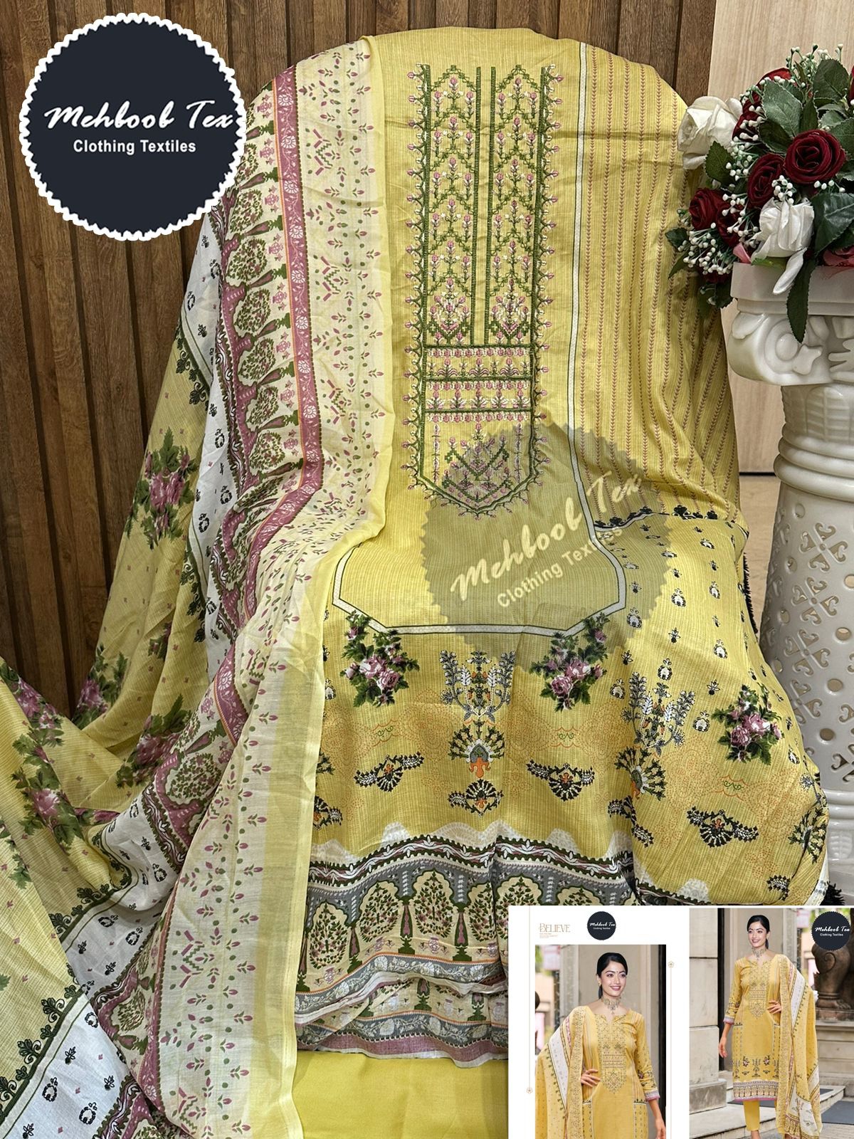 MEHBOOB TEX 1366 COTTON PAKISTANI SUITS