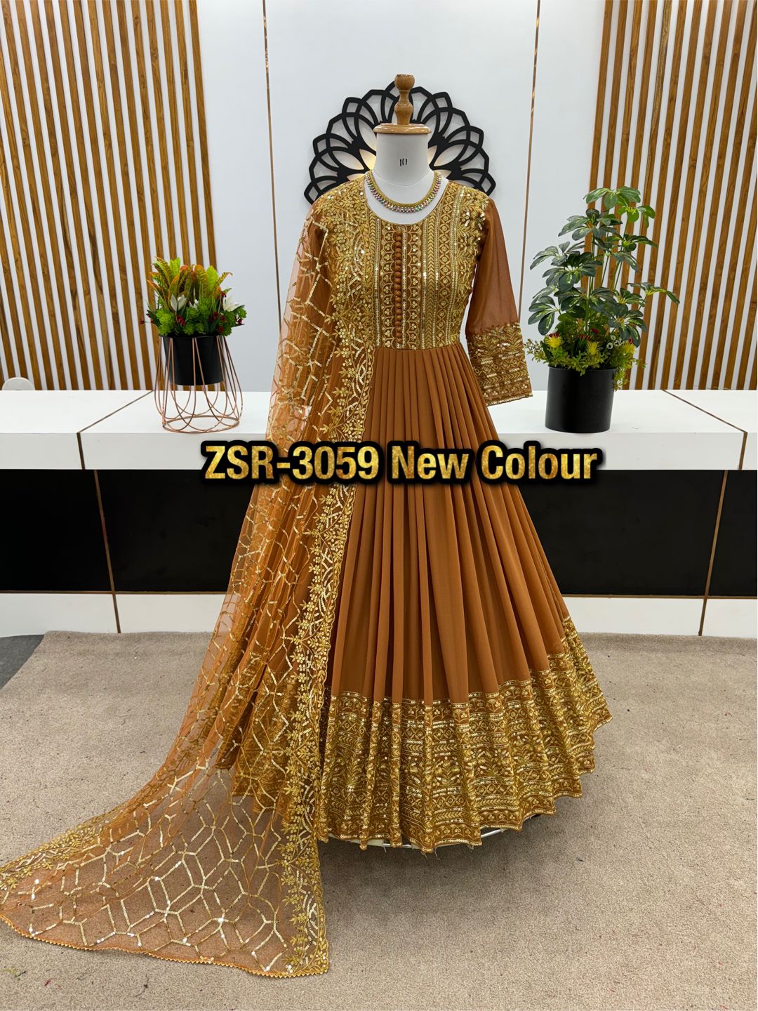 SHREE HARI ZSR 3059 B DESIGNER GOWN WHOLESALE