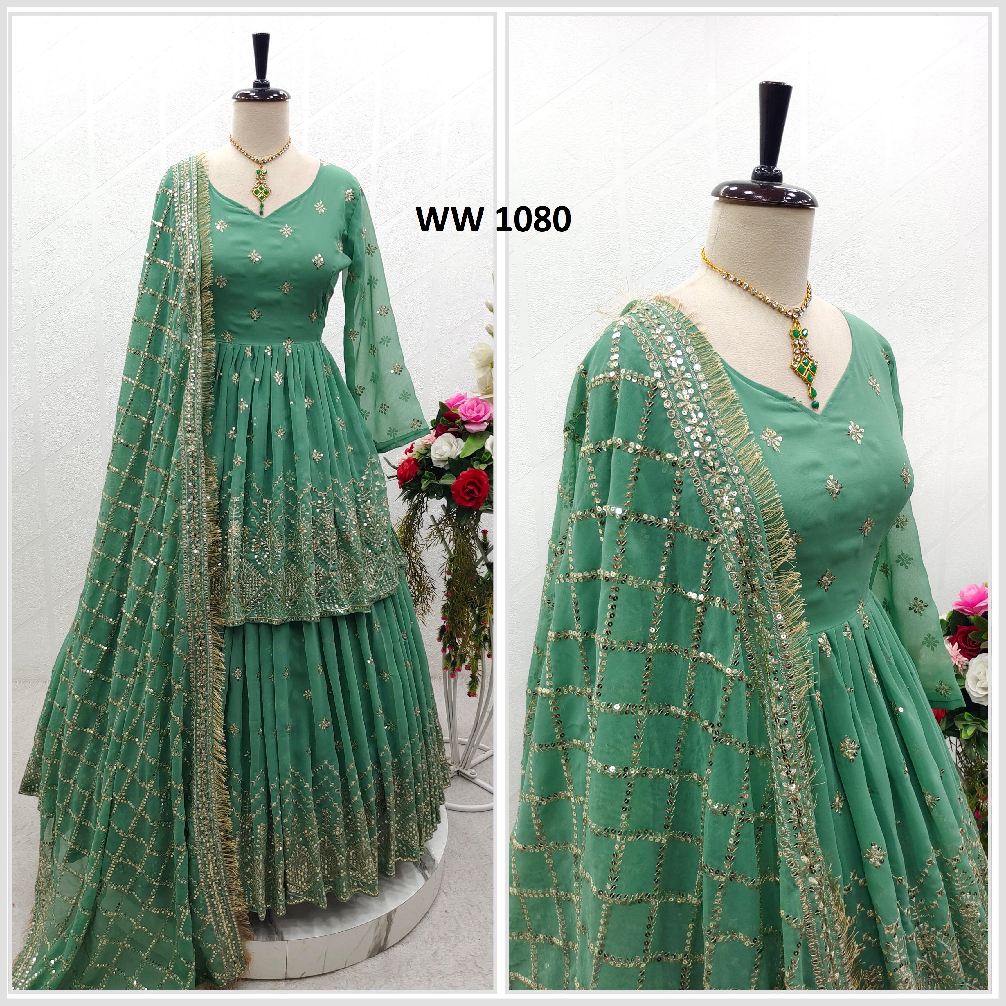 WOMEN WASTRA WW 1080 B DESIGNER LEHENGA