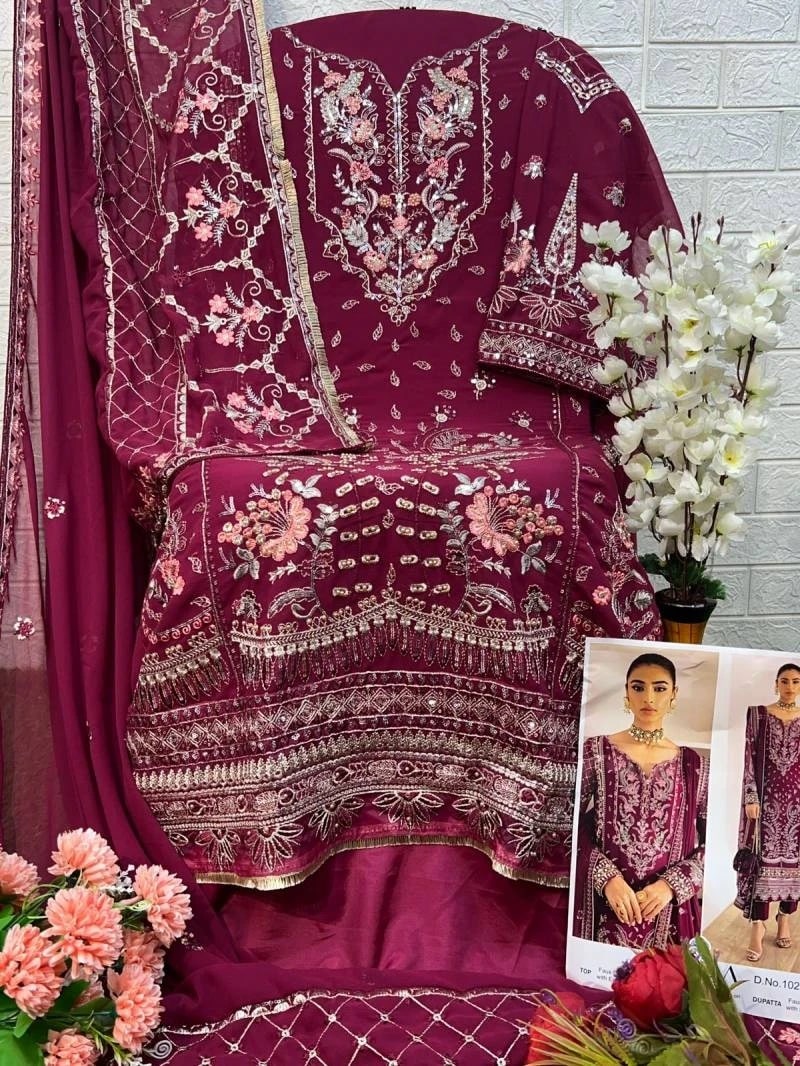 ZAHA 10279 PAKISTANI SALWAR SUITS WHOLESALE