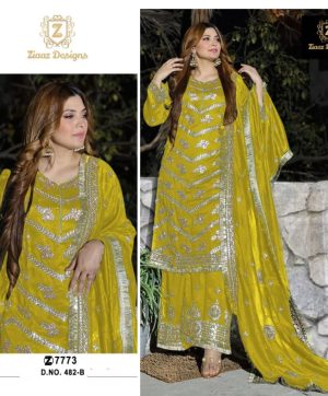 ZIAAZ DESIGNS 482 B READYMADE SUITS WHOLESALE