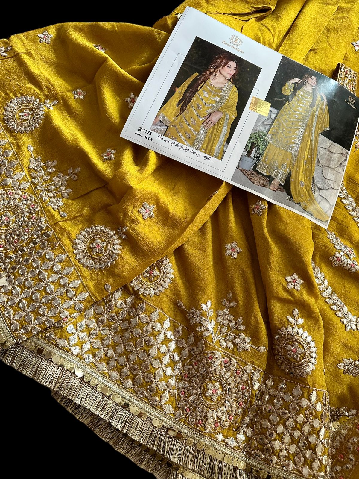 ZIAAZ DESIGNS 482 B READYMADE SUITS WHOLESALE