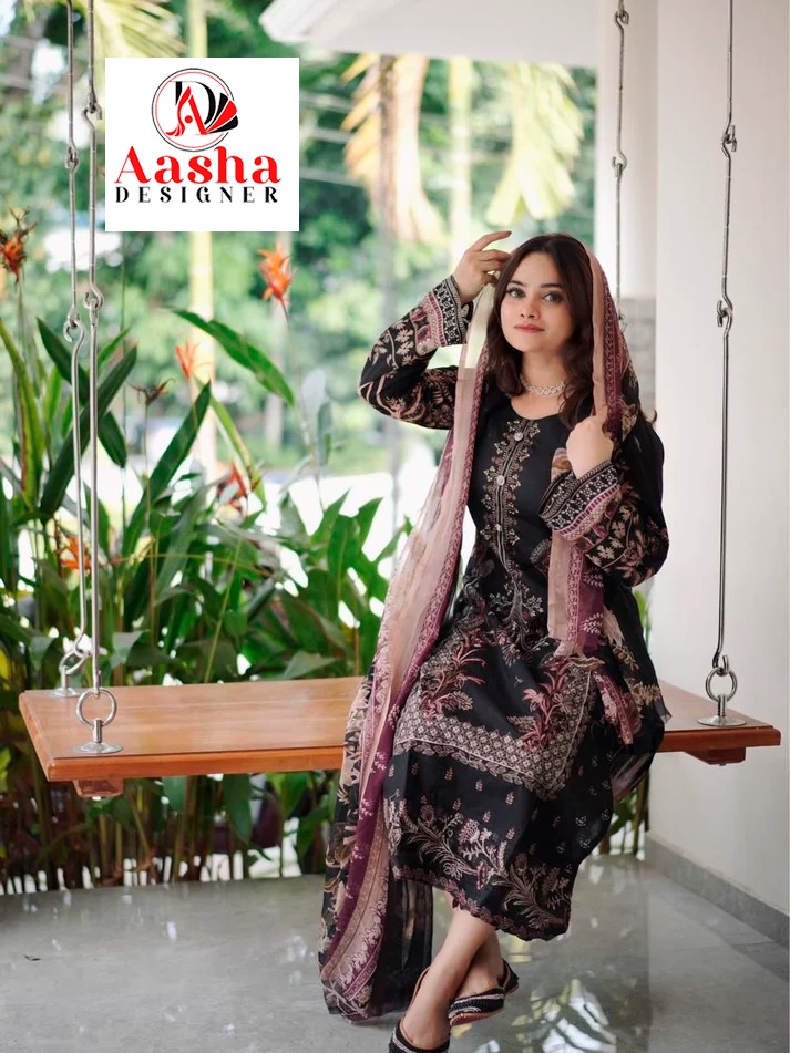 AASHA DESIGNER 1065 PAKISTANI COTTON SUITS