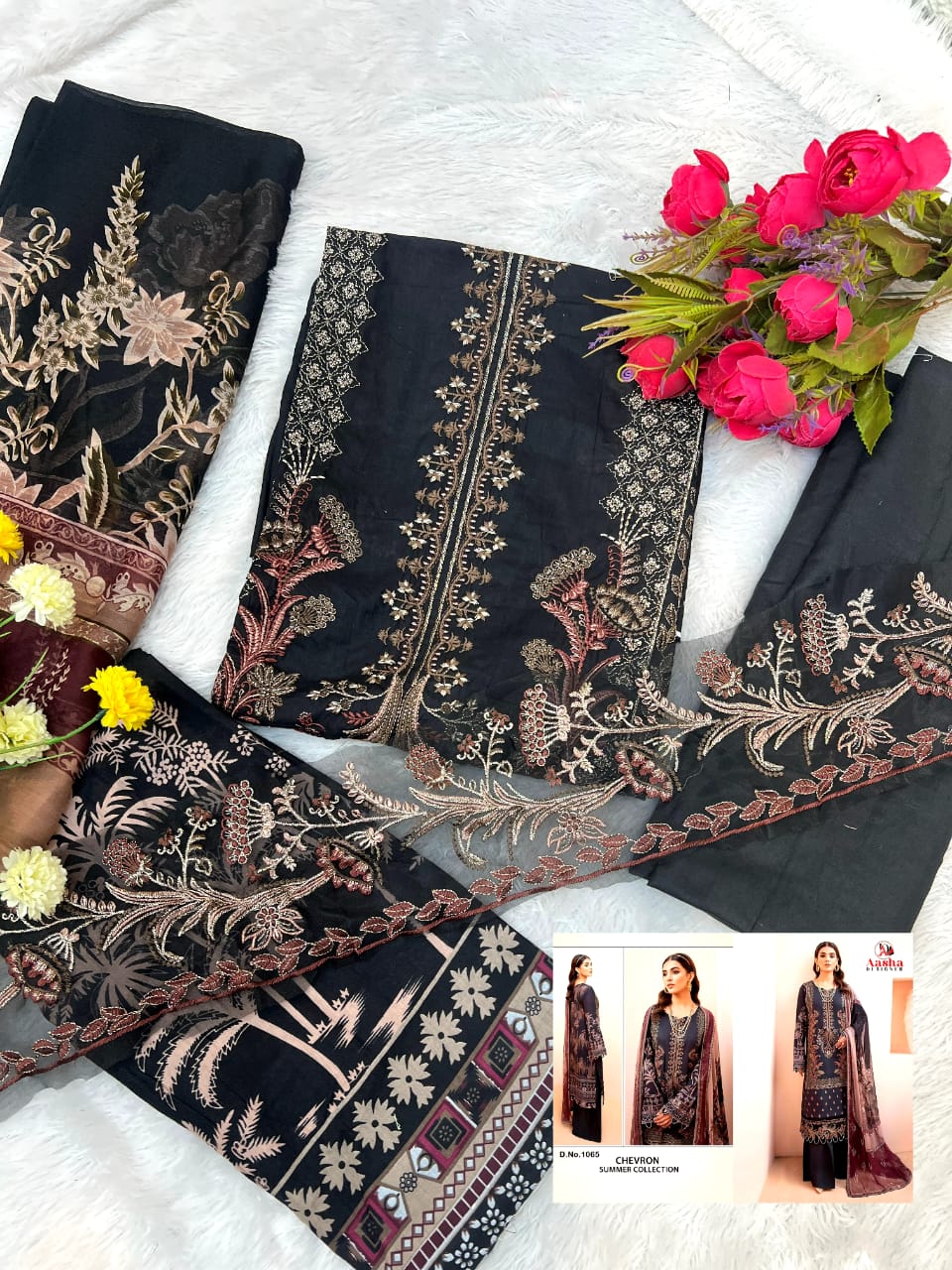 AASHA DESIGNER 1065 PAKISTANI COTTON SUITS