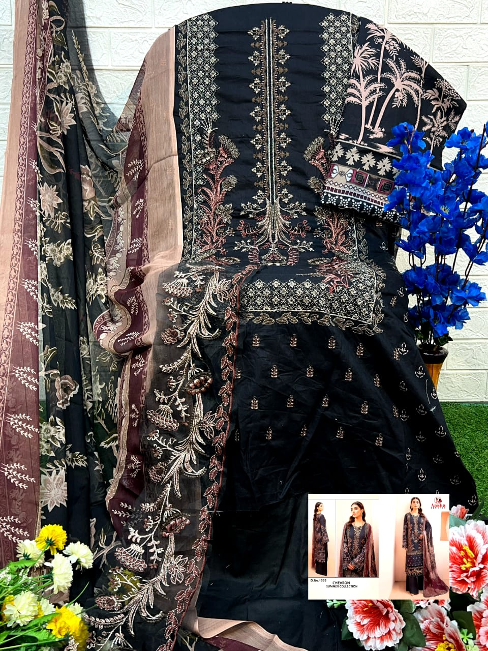 AASHA DESIGNER 1065 PAKISTANI COTTON SUITS