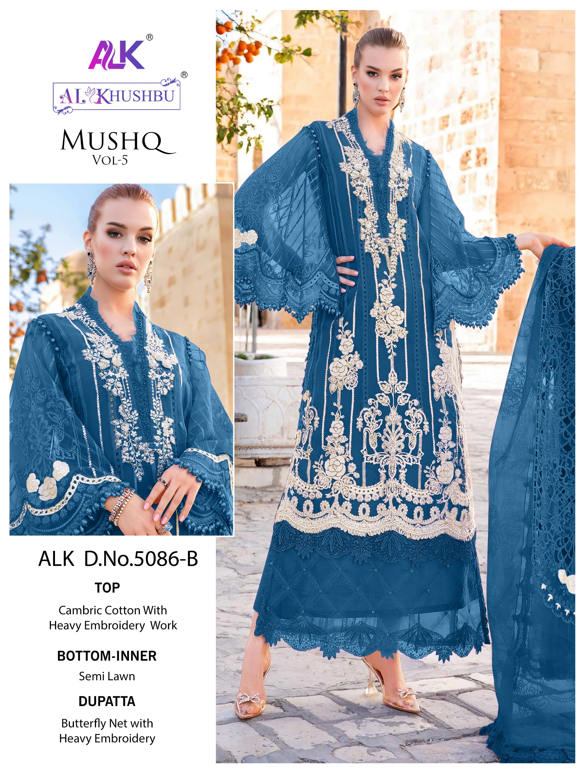 AL KHUSHBU ALK 5086 MUSHQ VOL 5 SUITS WHOLESALE