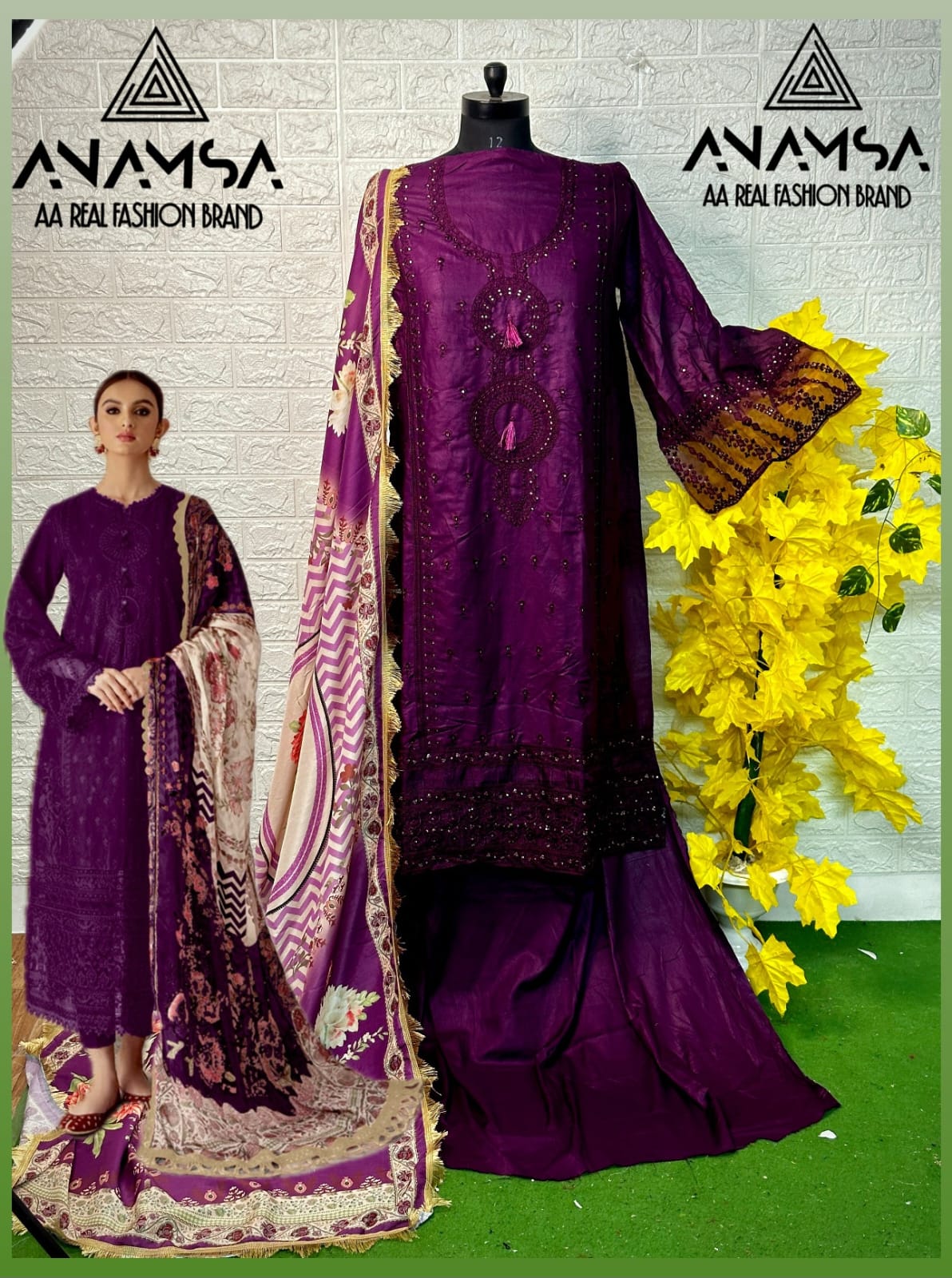 ANAMSA 445 A B C D SALWAR SUITS WHOLESALE