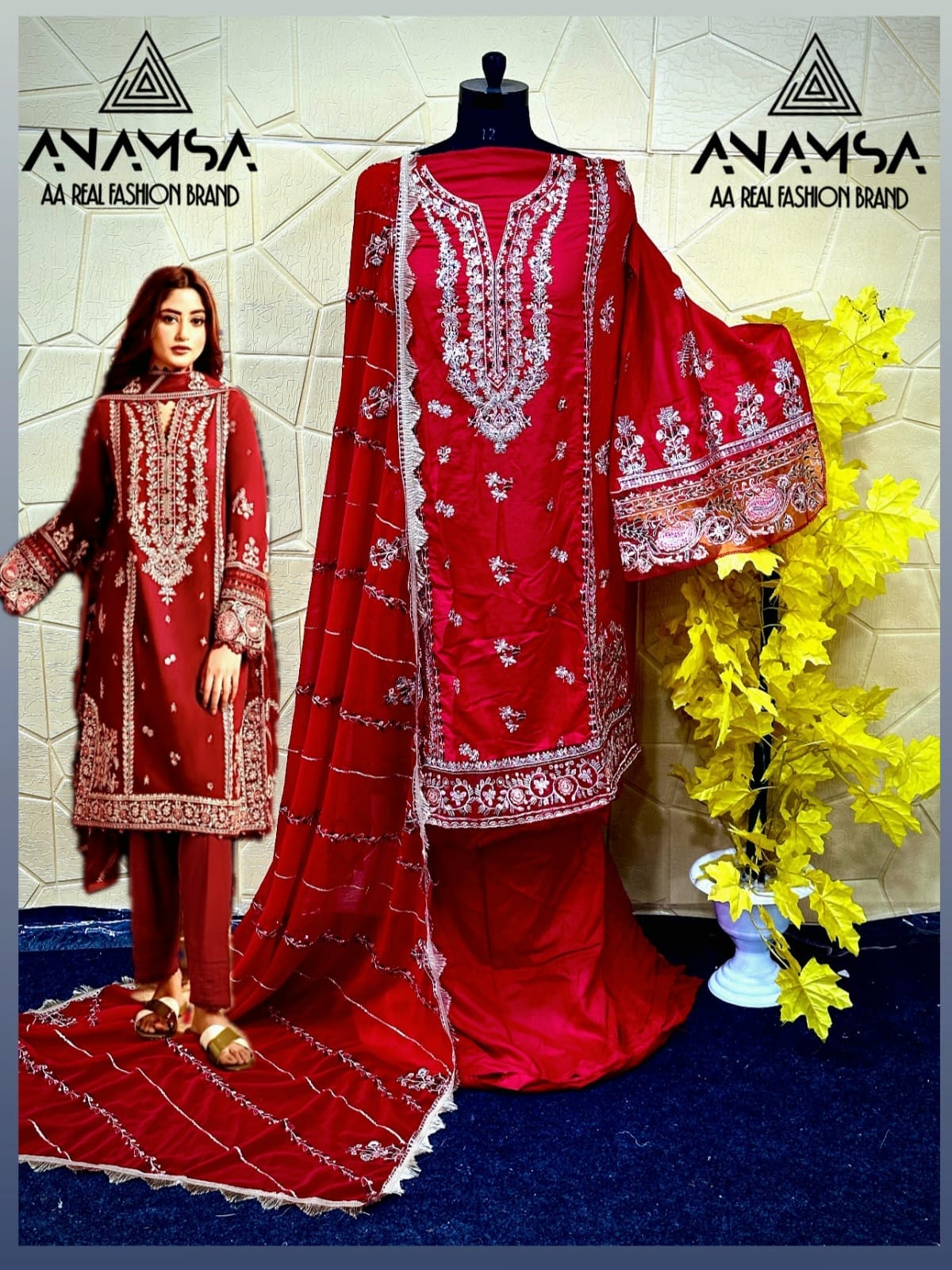 ANAMSA 461 PAKISTANI SALWAR SUITS IN INDIA