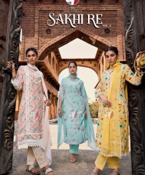 ANJU FABRICS SAKHI RE VOL 2 READYMADE COTTON KURTIS CATALOGUE SUPPLIER IN SURAT