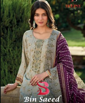 DEEPSY SUITS BIN SAEED 10 LAWN COLLECTION SALWAR SUIT DISTRIBUTOR IN SURAT