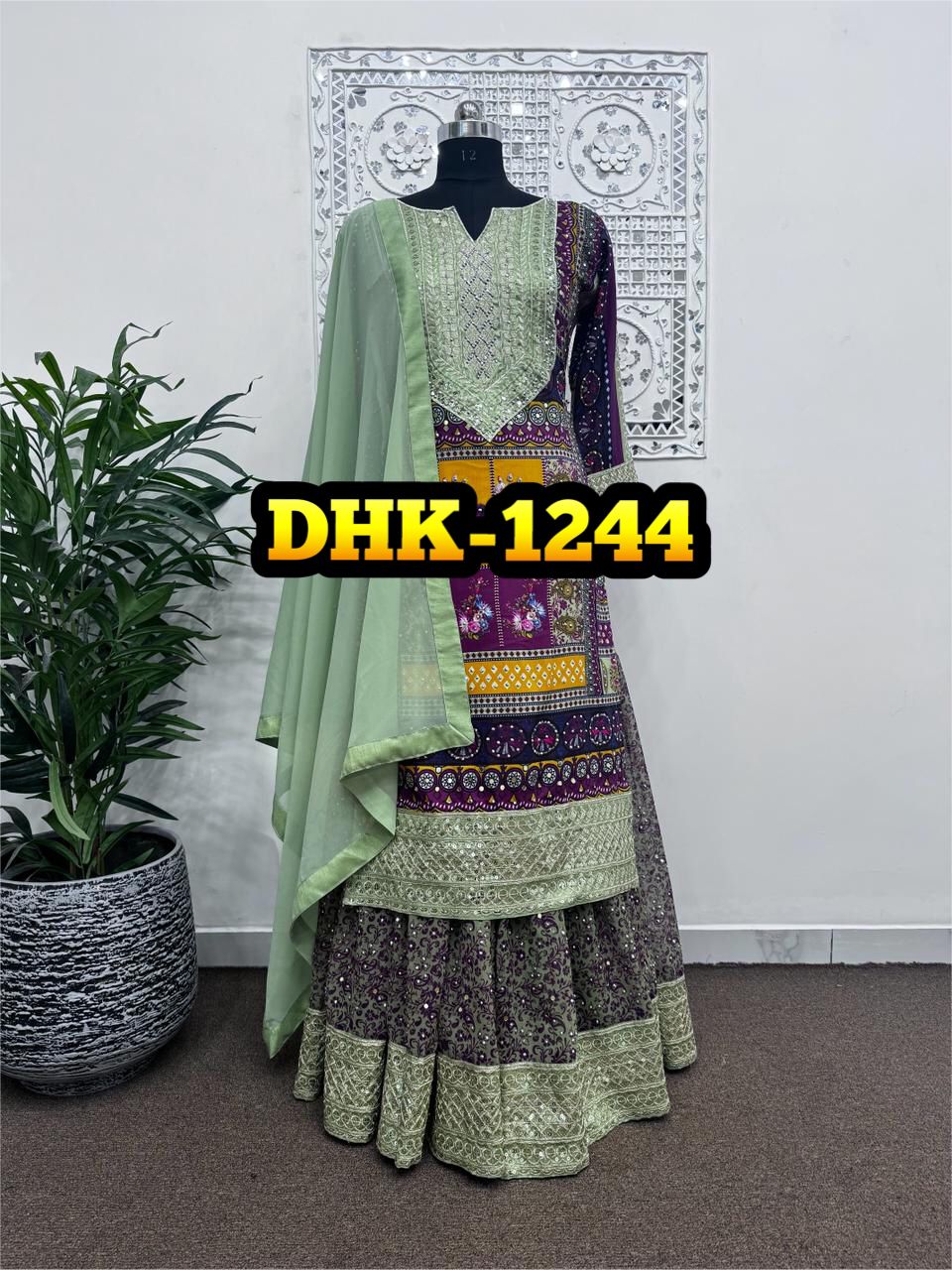 DHK 1244 B DESIGNER SALWAR SUITS WHOLESALE