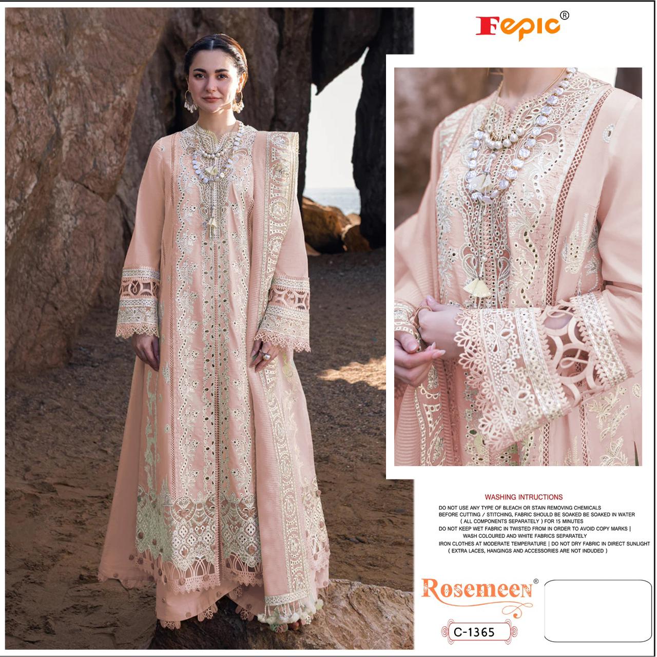 FEPIC C 1365 A B C ROSEMEEN PAKISTANI SUITS