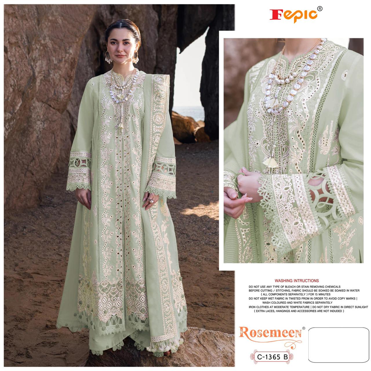 FEPIC C 1365 A B C ROSEMEEN PAKISTANI SUITS