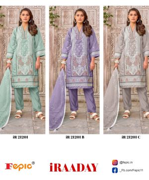 FEPIC IR 21201 IRRADAY PAKISTANI SUITS IN INDIA