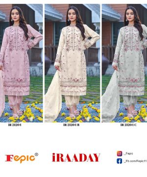 FEPIC IR 21204 IRAADAY PAKISTANI SUITS IN INDIA