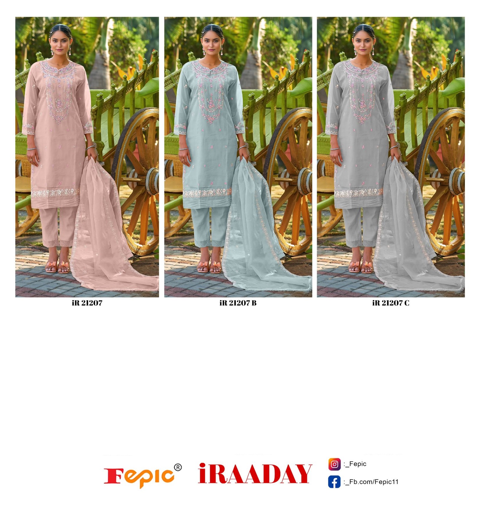 FEPIC IR 21207 IRAADAY PAKISTANI SUITS IN INDIA