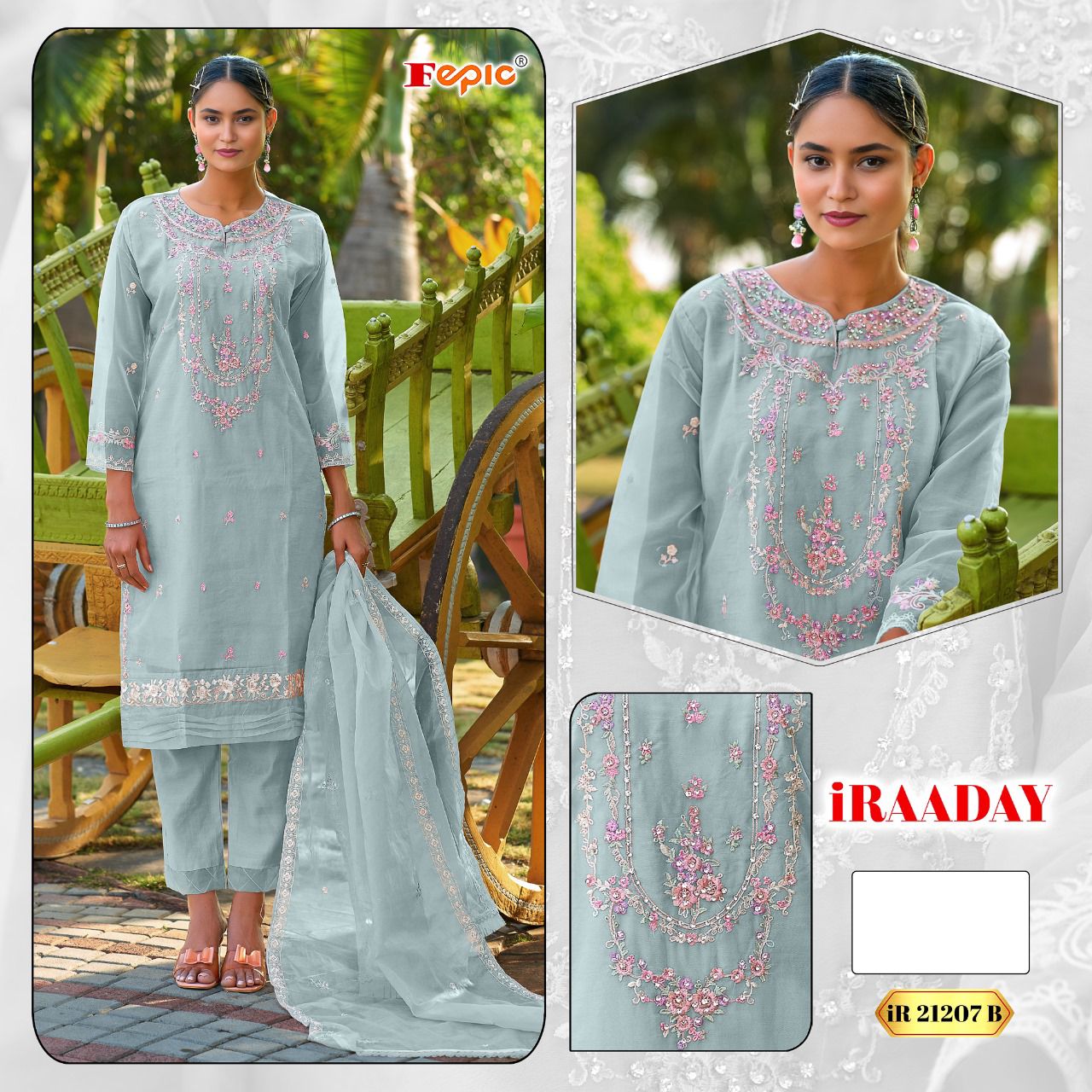 FEPIC IR 21207 IRAADAY PAKISTANI SUITS IN INDIA