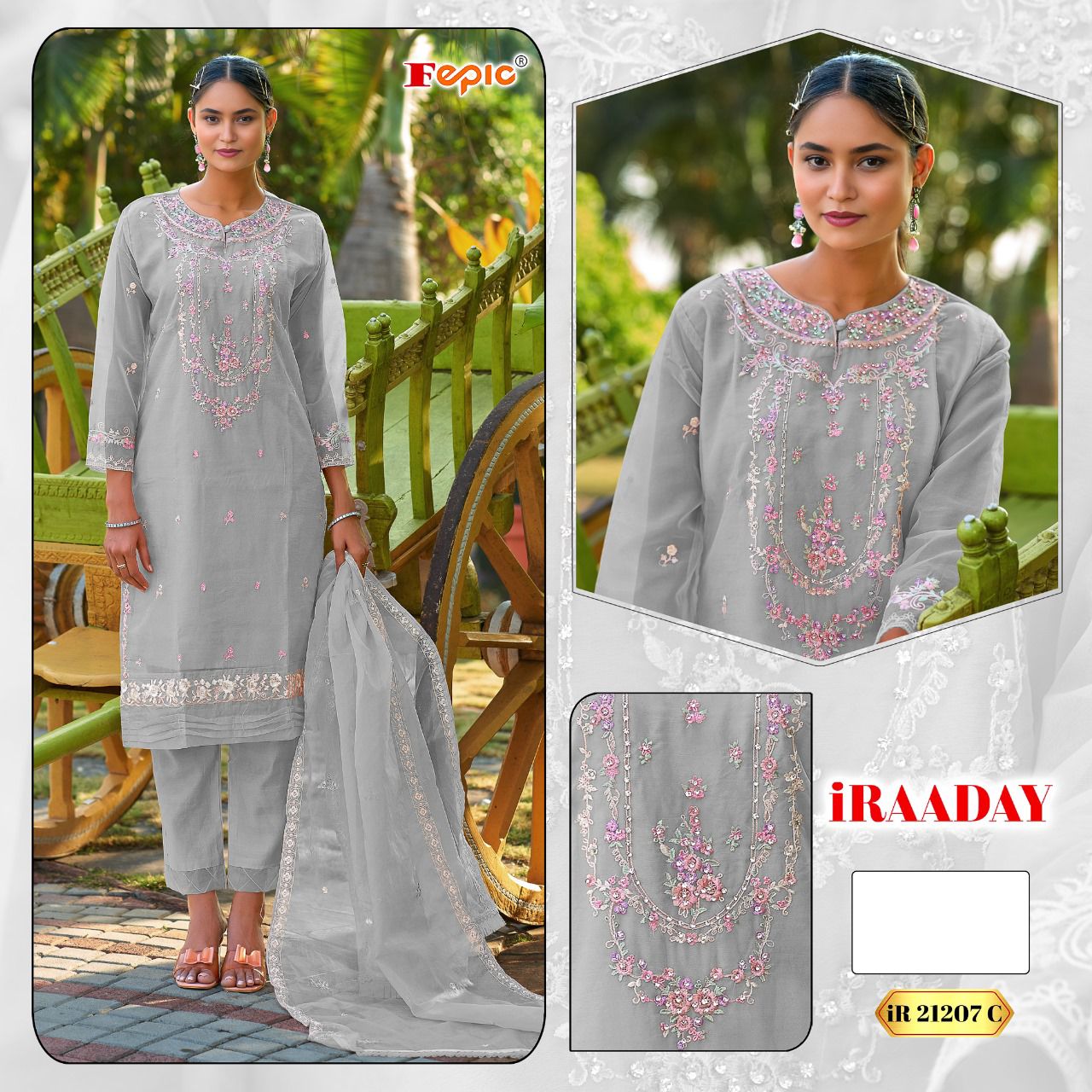 FEPIC IR 21207 IRAADAY PAKISTANI SUITS IN INDIA