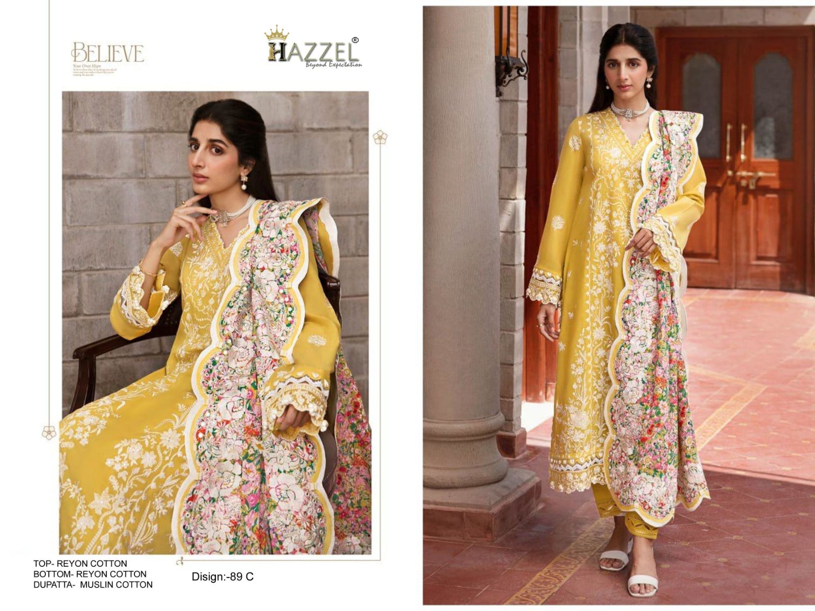 HAZZEL 89 A B C D SALWAR SUITS WHOLESALE