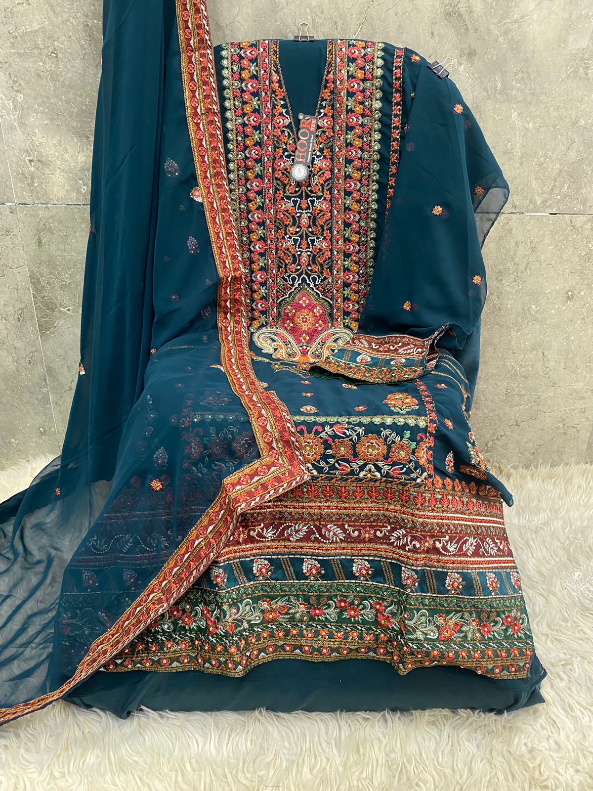 HOOR TEX H 254 B PAKISTANI SUITS WHOLESALE