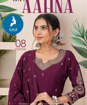 KAYA KURTI AAHNA ROMAN SILK READYMADE KURTIS CATALOGUE DISTRIBUTOR IN SURAT