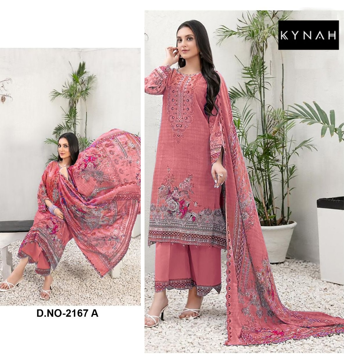 KYNAH 2167 A PAKISTANI COTTON SUITS WHOLESALE