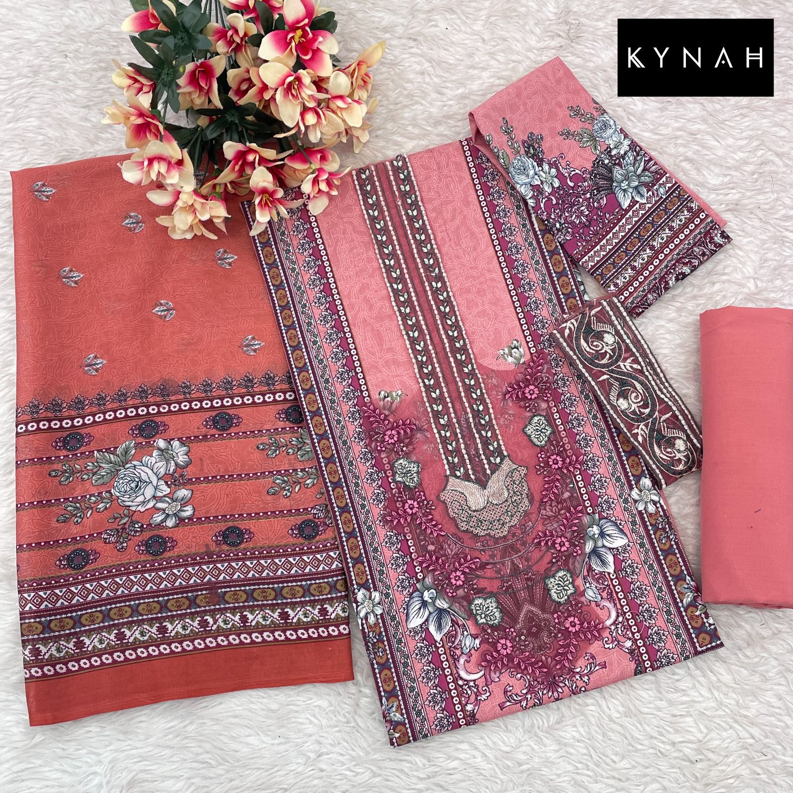 KYNAH 2167 A PAKISTANI COTTON SUITS WHOLESALE