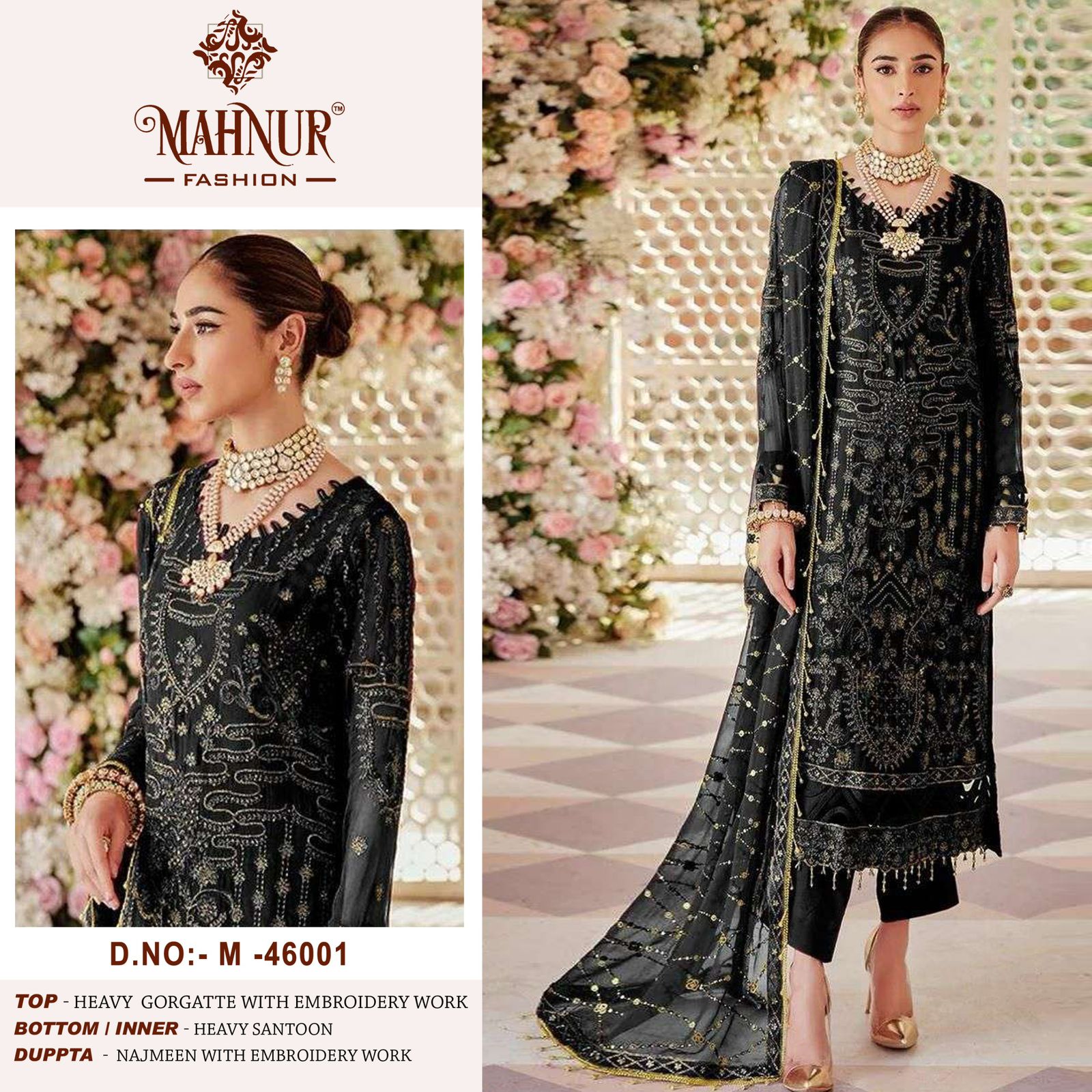 MAHNUR FASHION M 46001 VOL 46 PAKISTANI SUITS