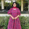 MURTI TRENDS COTTON MUGAL PRINTED ANARKALI GOWN