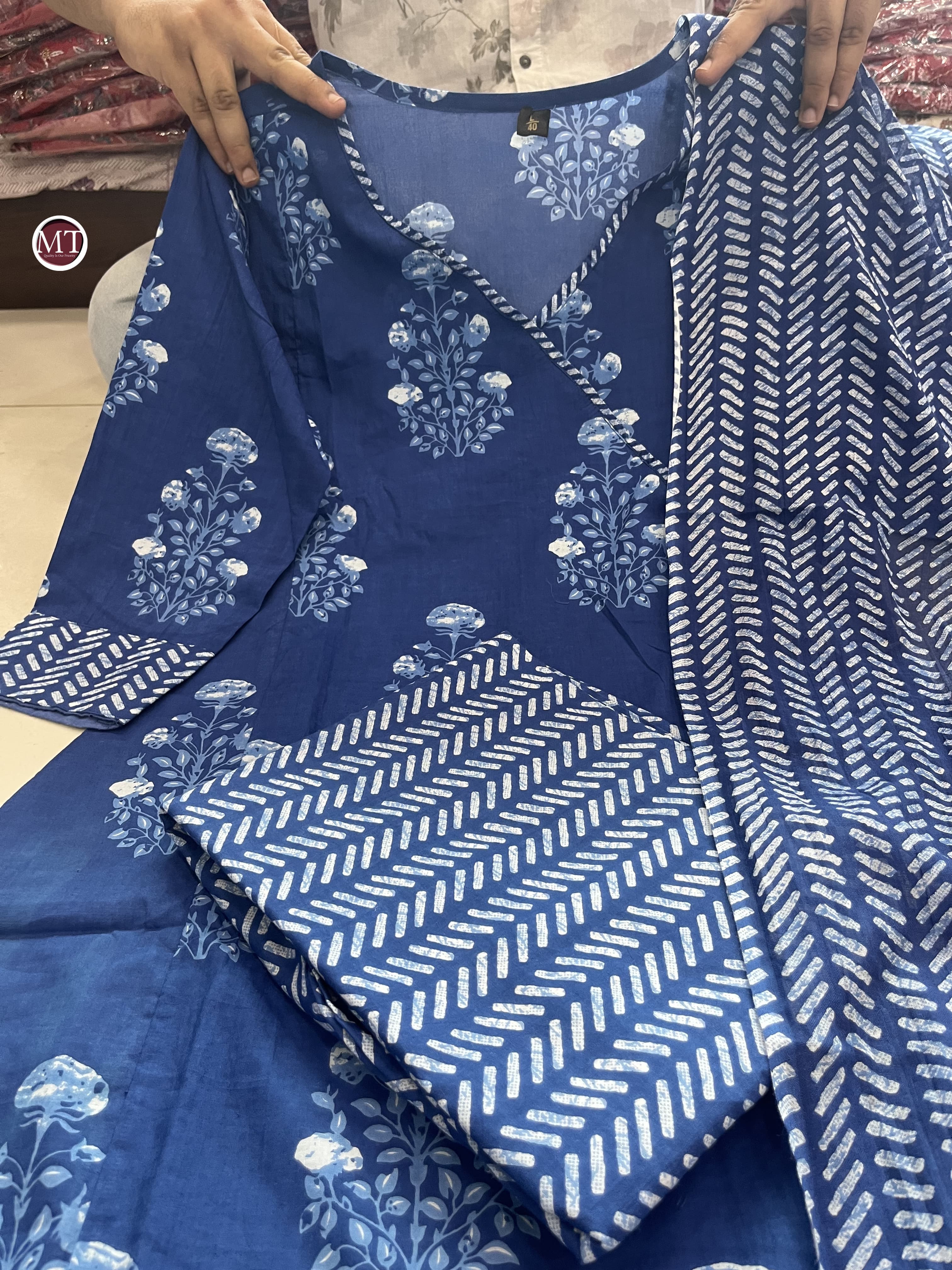 MURTI TRENDS PREMIUM ROYAL BLUE PLAZZO SUITS