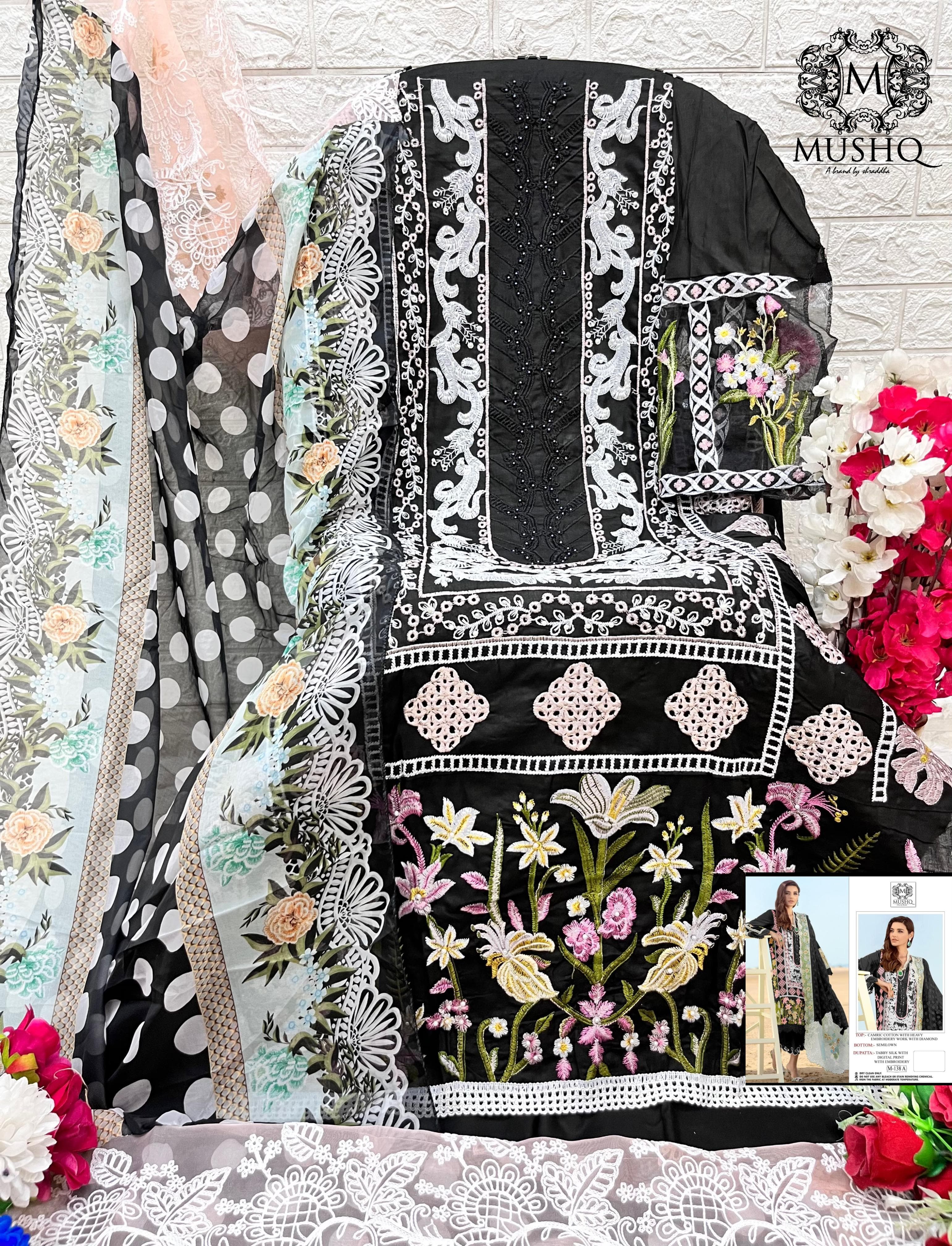 MUSHQ M 138 A SALWAR SUITS IN COLOURS