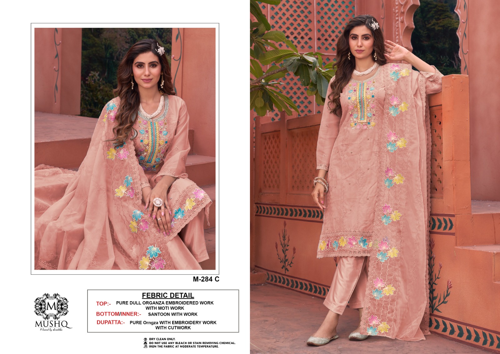 MUSHQ M 284 A B C D PAKISTANI SUITS IN INDIA