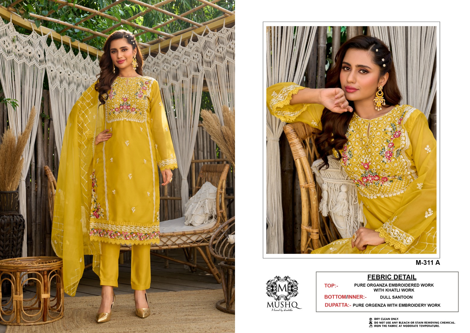 MUSHQ M 311 A B C D PAKISTANI SUITS IN INDIA