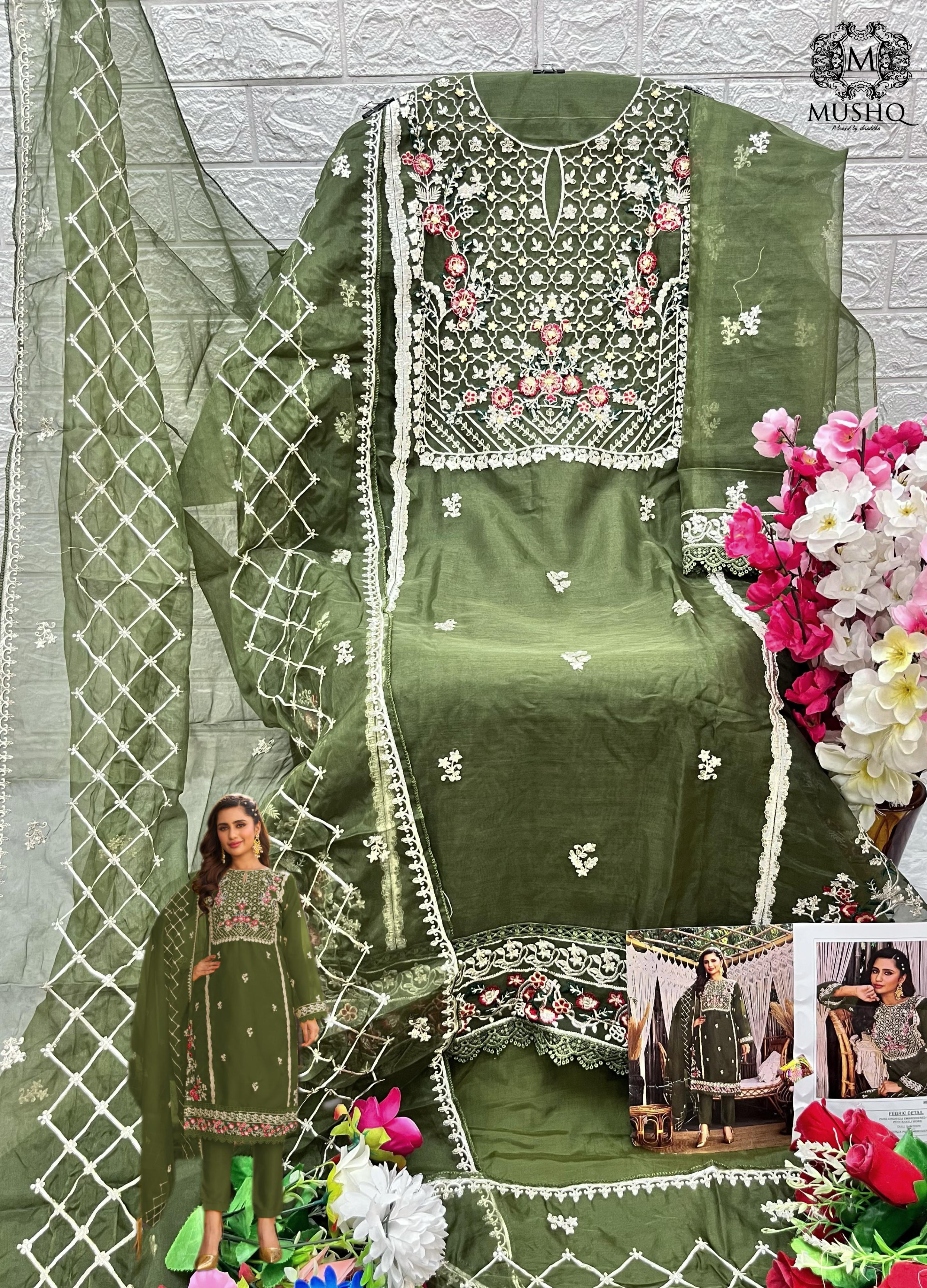 MUSHQ M 311 A B C D PAKISTANI SUITS IN INDIA