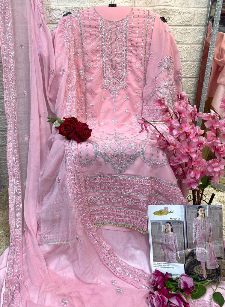 RAMSHA FASHION R 601 A B C D SALWAR SUITS