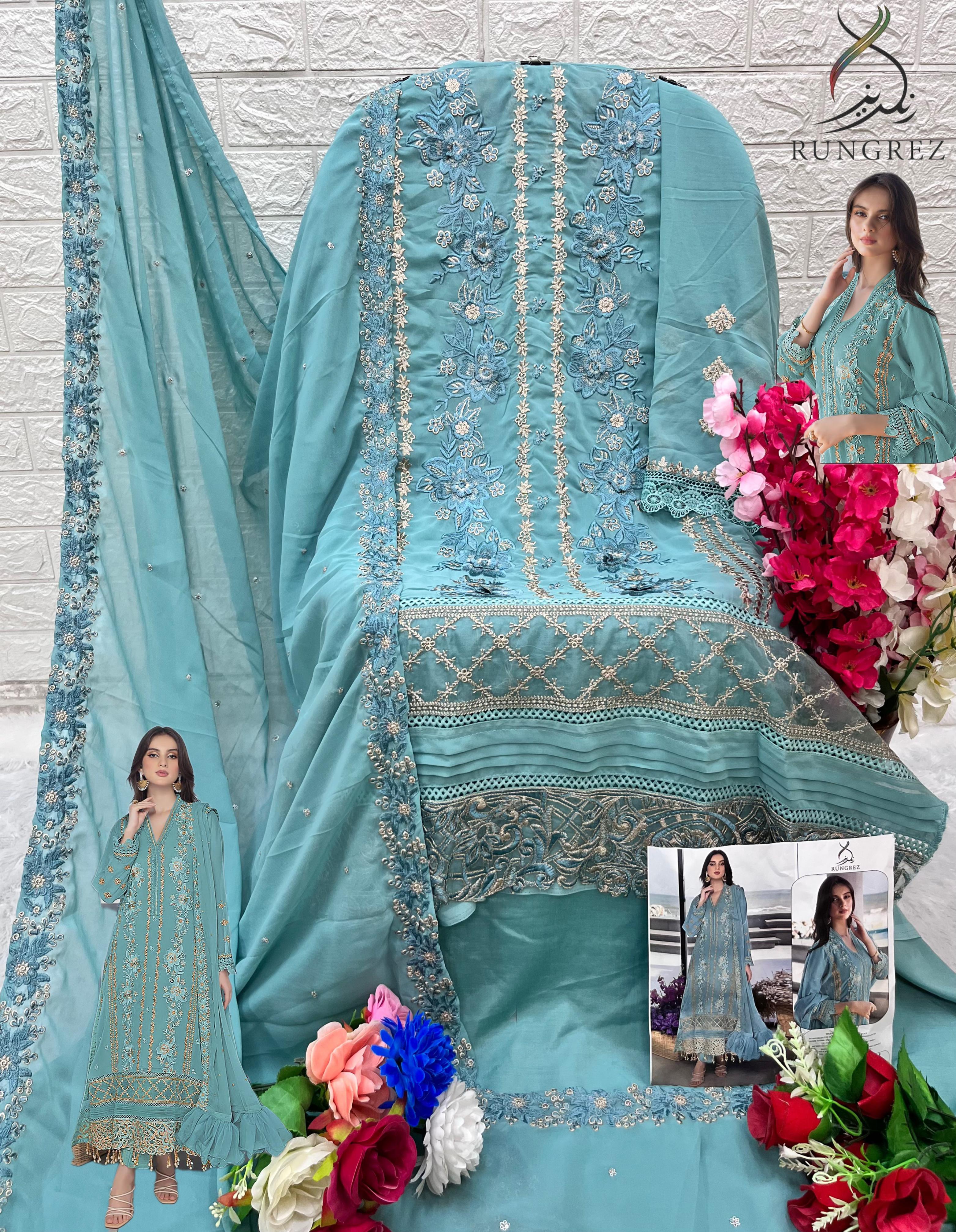 RUNGREZ 5008 B PAKISTANI SUITS WHOLESALE