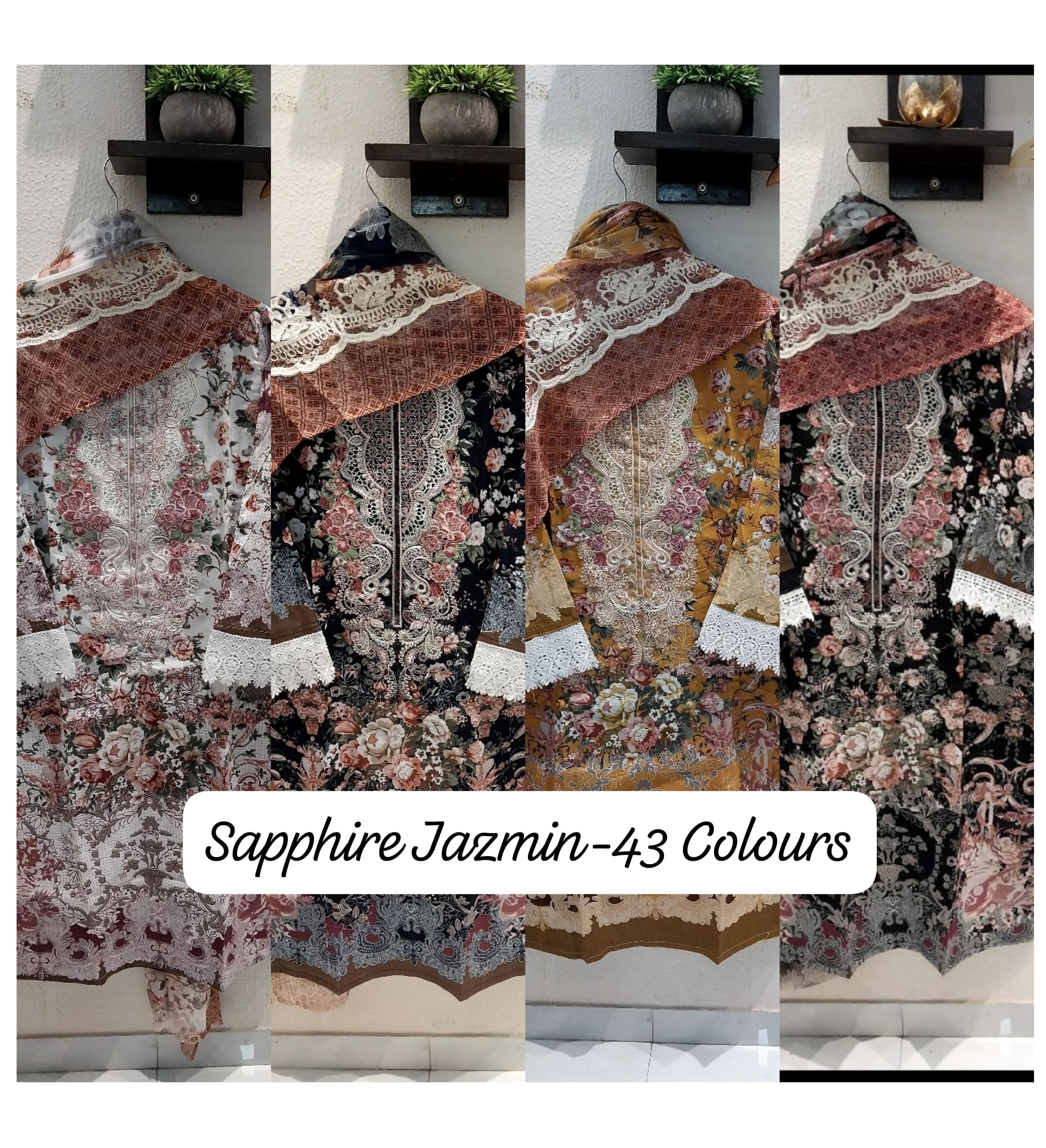 SAPPHIRE JAZMIN 43 READYMADE SALWAR SUITS