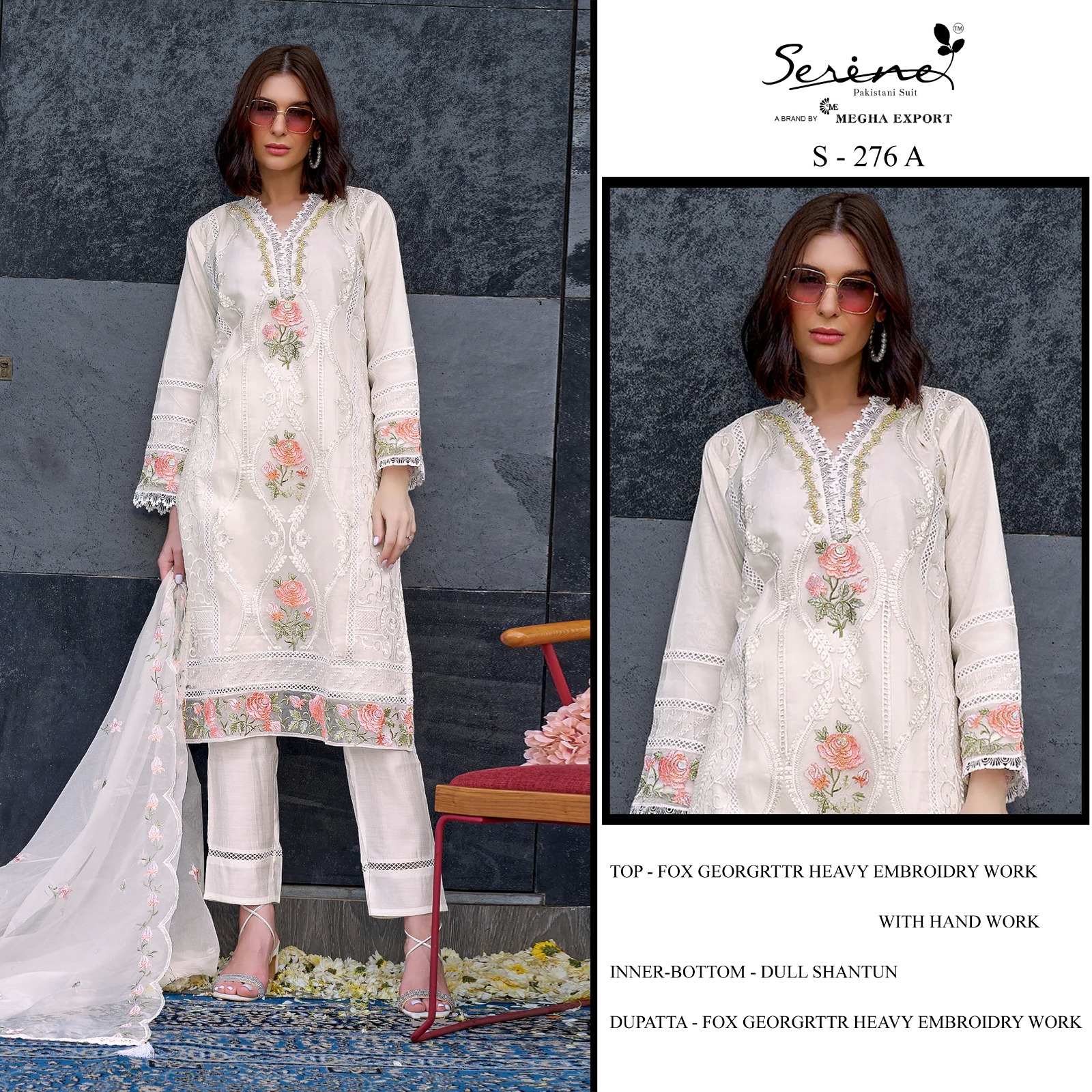 SERINE S 276 A B C D PAKISTANI SUITS IN INDIA