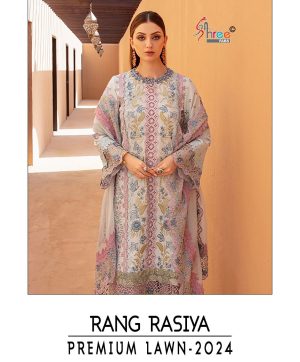 SHREE FABS RANG RASIYA PREMIUM 2024 LAWN SALWAR SUIT SUPPLIER IN SURAT