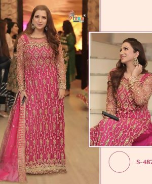 SHREE FABS S 487 SALWAR SUITS WHOLESALE