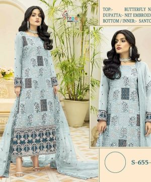 SHREE FABS S 655 D PAKISTANI SUITS IN INDIA