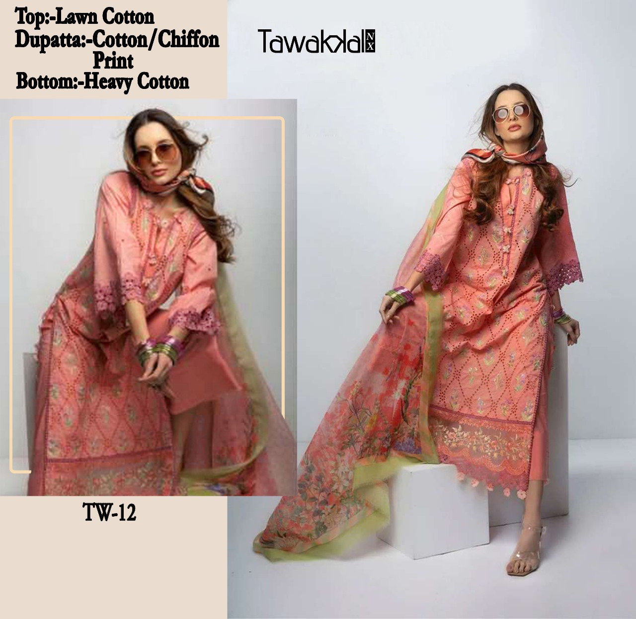 TAWAKKAL NX TW 11 12 13 14 PAKISTANI SUITS