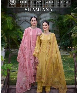 THE HERMITAGE SHOP SHAMIANA EMBROIDERY SALWAR KAMEEZ WHOLESALER IN SURAT