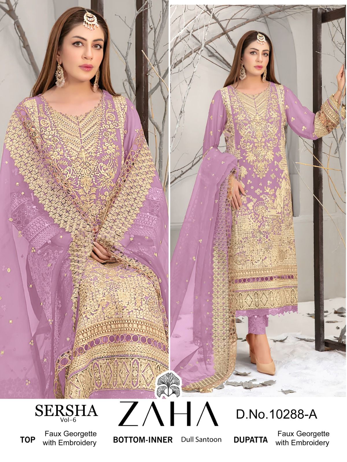 ZAHA 10288 A B C D SERSHA VOL 6 SALWAR SUITS