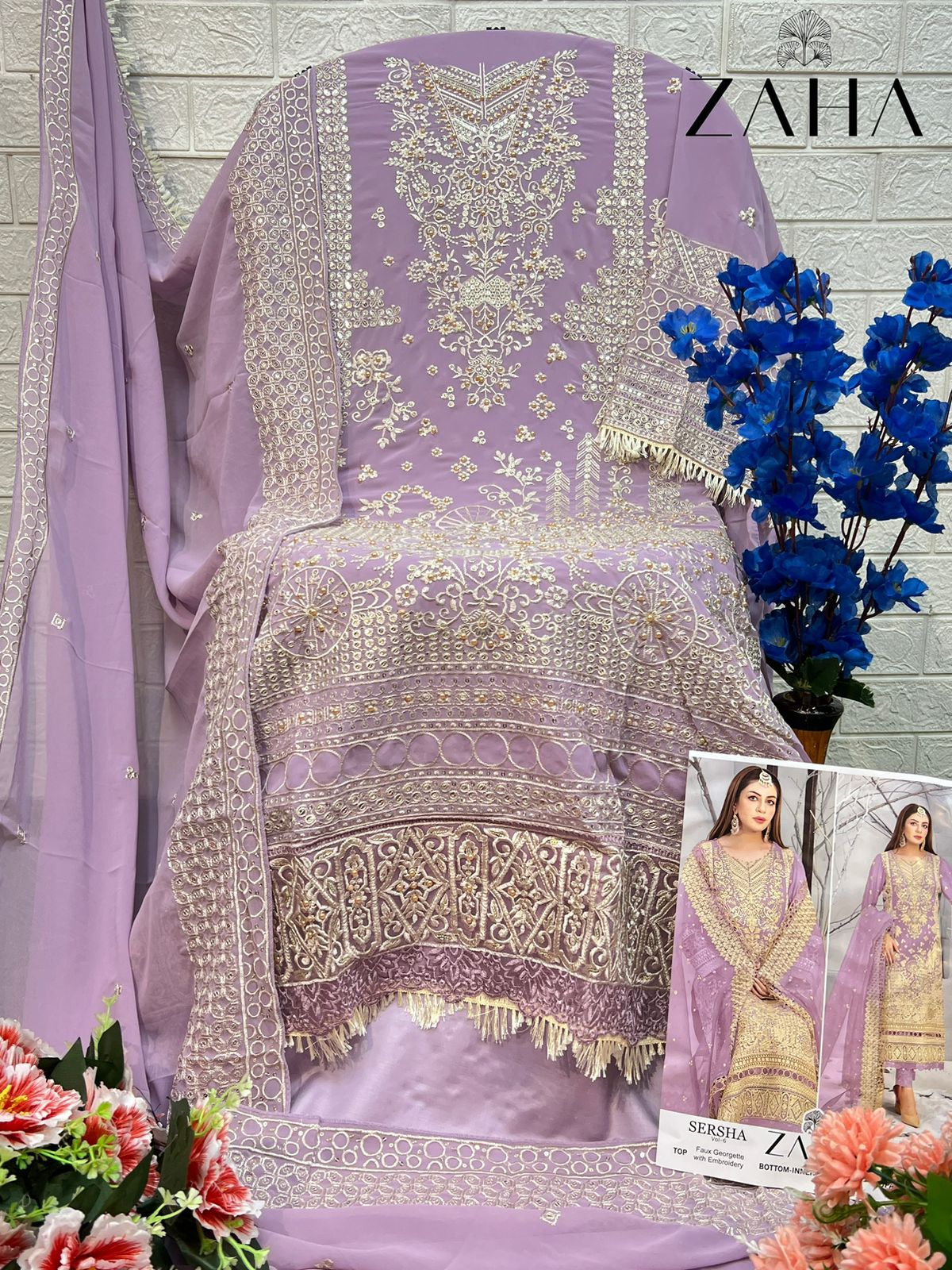 ZAHA 10288 A B C D SERSHA VOL 6 SALWAR SUITS